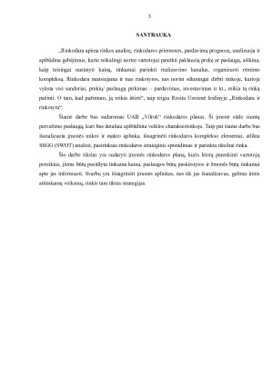 UAB „VILROK“ RINKODAROS PLANAS. Paveikslėlis 3