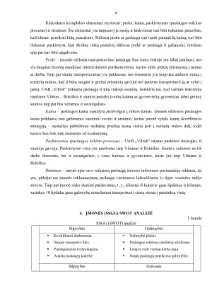 UAB „VILROK“ RINKODAROS PLANAS. Paveikslėlis 6