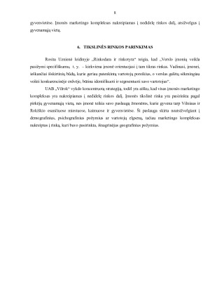 UAB „VILROK“ RINKODAROS PLANAS. Paveikslėlis 8