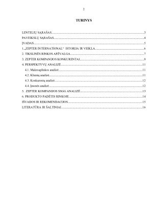 UAB „ZEPTER INTERNACIONAL“ KONKURENTŲ STRATEGIJOS ANALIZĖ. Paveikslėlis 2