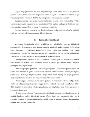 UAB „Žygio batai“ IMK planas. Paveikslėlis 8