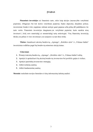 AKCINIŲ BENDROVIŲ „APRANGA“, „ROKIŠKIO SŪRIS“ ir „VILNIAUS BALDAI“ INVESTICINĖ ANALIZĖ. Paveikslėlis 3