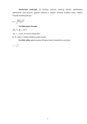 AKCINIŲ BENDROVIŲ „APRANGA“, „ROKIŠKIO SŪRIS“ ir „VILNIAUS BALDAI“ INVESTICINĖ ANALIZĖ. Paveikslėlis 7