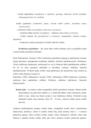 ,,Kredito“ ir trumpalaikio kredito sąvoks apibrėžtys. Paveikslėlis 7