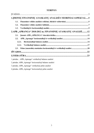 „AB „Apranga“ finansinių ataskaitų analizė ir finansinės būklės įvertinimas. Paveikslėlis 3