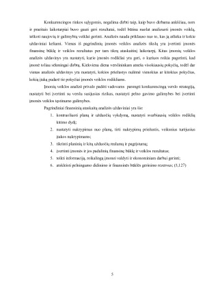 „AB „Apranga“ finansinių ataskaitų analizė ir finansinės būklės įvertinimas. Paveikslėlis 5