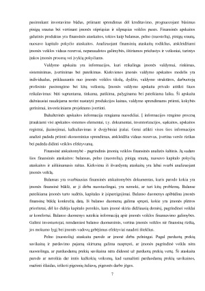 „AB „Apranga“ finansinių ataskaitų analizė ir finansinės būklės įvertinimas. Paveikslėlis 7