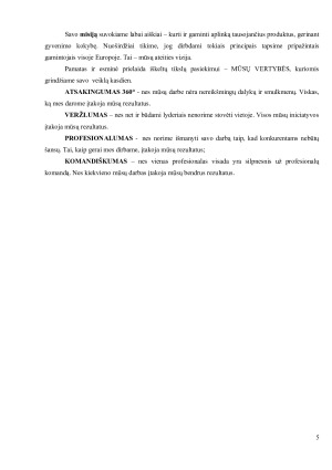 „AB „Grigeo Grigiškės“ trejų metų veiklos ekonominė analizė. Paveikslėlis 5