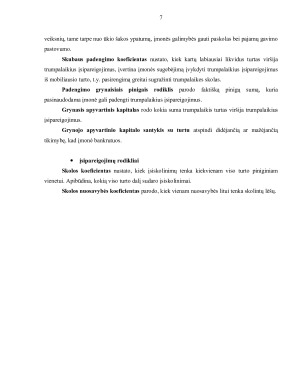 AB  INVALDA finansinė analizė ir rodiklių skaičiavimas. Paveikslėlis 7