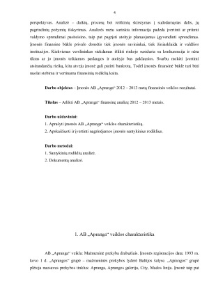AB „Apranga“ finansinės veiklos analizė. Paveikslėlis 3
