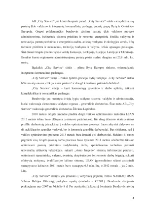 AB „CITY SERVICE“ FINANSINĖ ANALIZĖ. Paveikslėlis 4
