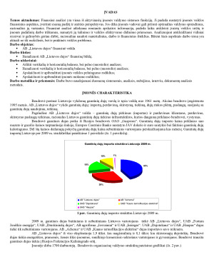 AB „Lietuvos dujos“ finansinės būklės analizė