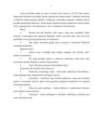 AB „Rokiškio sūris“ finansinės veiklos analizė. Paveikslėlis 5