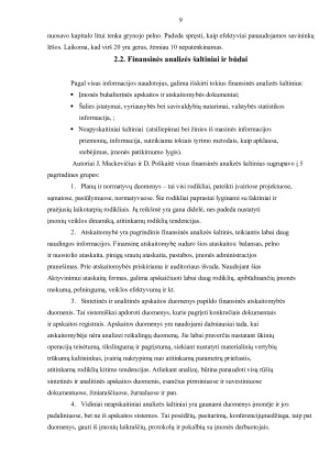 AB „Rokiškio sūris“ finansinės veiklos analizė. Paveikslėlis 9