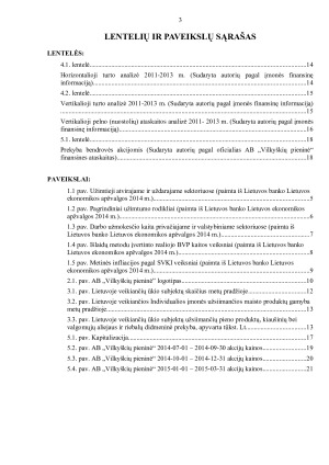 AB „Vilkyškių pieninė“ INVESTICINĖ APLINKA. Paveikslėlis 3