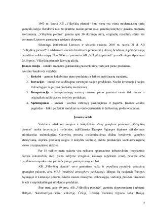 AB „Vilkyškių pieninės“ finansinė analizė. Paveikslėlis 4