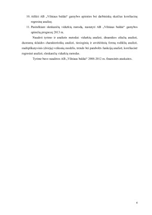 AB „VILNIAUS BALDAI“ VEIKLOS ANALIZĖ, TAIKANT STATISTINIUS METODUS. Paveikslėlis 4