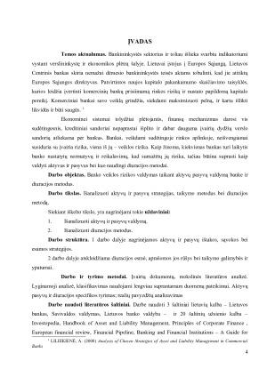 AKTYVŲ PASYVŲ VALDYMAS BANKE BEI DIURACIJOS METODAI. Paveikslėlis 4