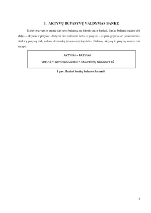 AKTYVŲ PASYVŲ VALDYMAS BANKE BEI DIURACIJOS METODAI. Paveikslėlis 6