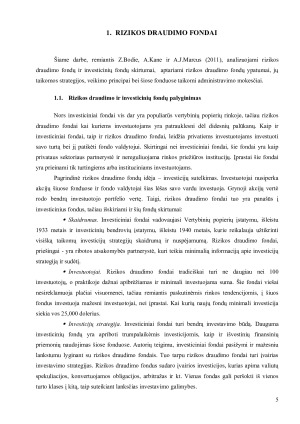 AKTYVUS VP PORTFELIO VALDYMAS – RIZIKOS DRAUDIMO FONDAI. Paveikslėlis 5
