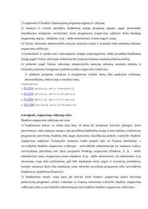 Asignavimų valdytojų biudžeto sudarymo principai. Paveikslėlis 8