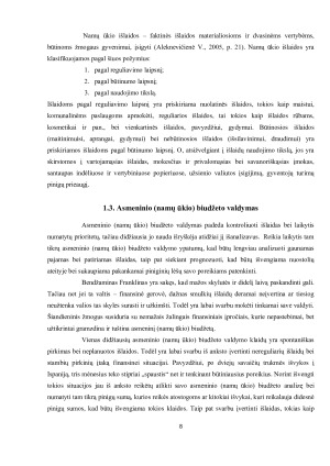 ASMENINIO (NAMŲ ŪKIŲ) BIUDŽETO VALDYMO YPATUMAI. Paveikslėlis 8