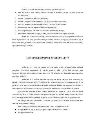 Atsargų audito reikšmė ir ypatumai. Paveikslėlis 10