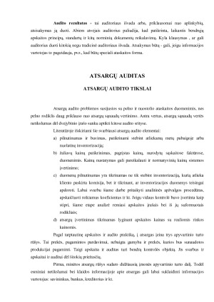 Atsargų audito reikšmė ir ypatumai. Paveikslėlis 5