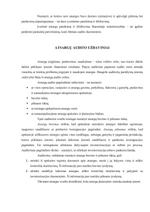 Atsargų audito reikšmė ir ypatumai. Paveikslėlis 7