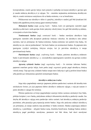 ATSISKAITYMŲ AKREDITYVAIS PROCEDŪRA. Paveikslėlis 4