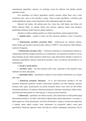 ATSISKAITYMŲ AKREDITYVAIS PROCEDŪRA. Paveikslėlis 5