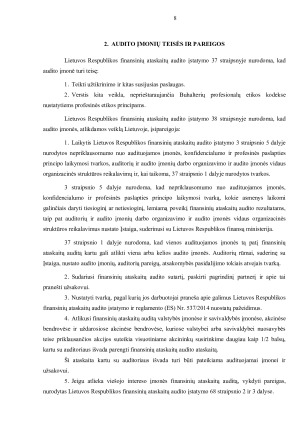 AUDITO ĮMONIŲ VEIKLA LIETUVOJE. Paveikslėlis 8