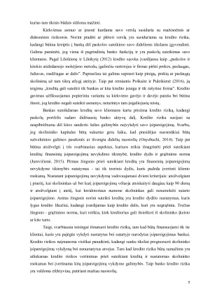 BANKO KREDITO RIZIKA IR JOS VALDYMAS. Paveikslėlis 5