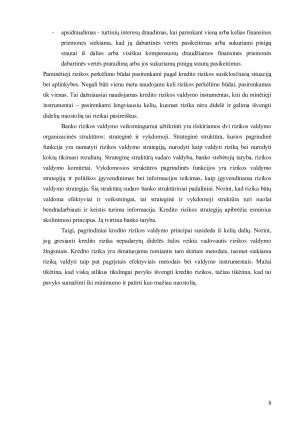BANKO KREDITO RIZIKA IR JOS VALDYMAS. Paveikslėlis 8