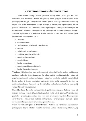 BANKO KREDITO RIZIKA IR JOS VALDYMAS. Paveikslėlis 9