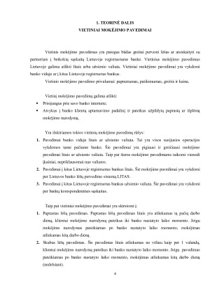 BANKO VYKDOMŲ MOKĖJIMO PAVEDIMŲ ANALIZĖ. Paveikslėlis 4