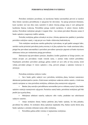 BANKO VYKDOMŲ MOKĖJIMO PAVEDIMŲ ANALIZĖ. Paveikslėlis 9