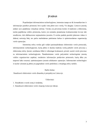 E-verslo dinamika ir perspektyvos Lietuvoje. Paveikslėlis 3