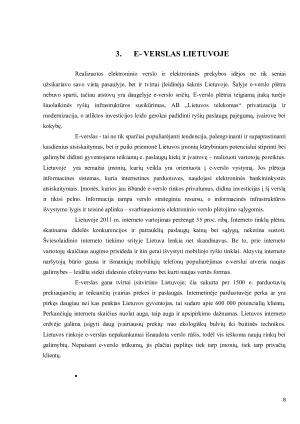 E-verslo dinamika ir perspektyvos Lietuvoje. Paveikslėlis 8