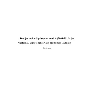 Danijos mokesčių sistemos analizė, jos ypatumai. Viešojo sektoriaus problemos Danijoje