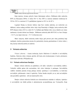 Danijos mokesčių sistemos analizė, jos ypatumai. Viešojo sektoriaus problemos Danijoje. Paveikslėlis 8