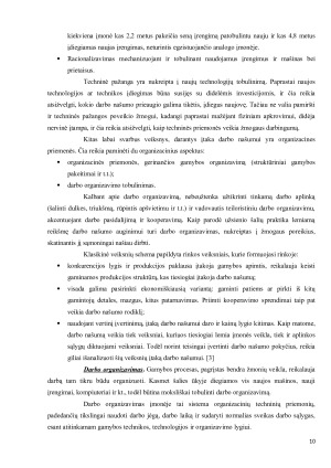 Darbo našumas ir jo kitimas Lietuvoje. Paveikslėlis 10