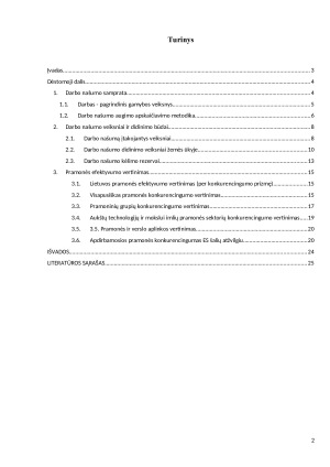 Darbo našumas ir jo kitimas Lietuvoje. Paveikslėlis 2