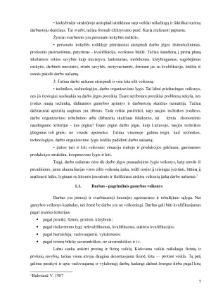 Darbo našumas ir jo kitimas Lietuvoje. Paveikslėlis 5