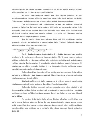 Darbo našumas ir jo kitimas Lietuvoje. Paveikslėlis 7