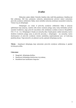 Delspinigiai, kaip mokestinės prievolės įvykdymo užtikrinimo būdas. Paveikslėlis 3