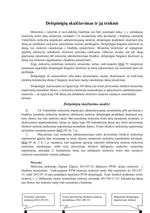 Delspinigiai, kaip mokestinės prievolės įvykdymo užtikrinimo būdas. Paveikslėlis 6