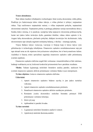 EINAMOSIOS SĄSKAITOS DEFICITO PRIIMTINUMO VERTINIMO SISTEMA. Paveikslėlis 4