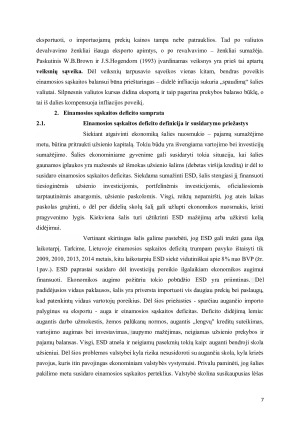 EINAMOSIOS SĄSKAITOS DEFICITO PRIIMTINUMO VERTINIMO SISTEMA. Paveikslėlis 7