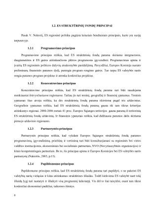 ES STRUKTŪRINIŲ FONDŲ PASKIRTIS IR JŲ PANAUDOJIMO GALIMYBĖS LIETUVOS EKONOMIKOJE. Paveikslėlis 6